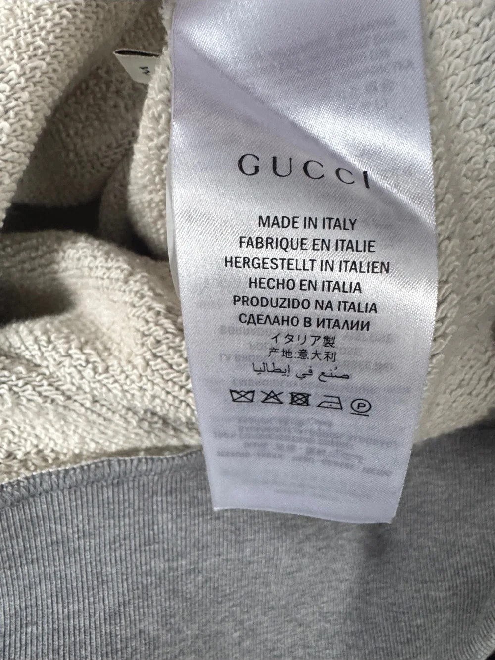 SALE‼️GUCCI Hollywood Grey Crewneck